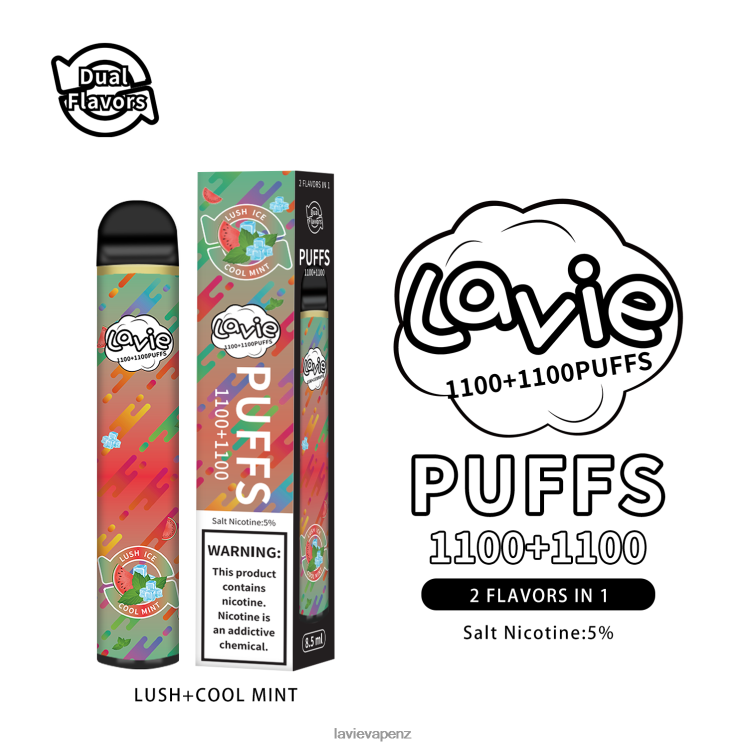 LAVIE BAR Switch 2200 Puffs Lush/Cool Mint - D884D6294 Lavie Disposable Vape