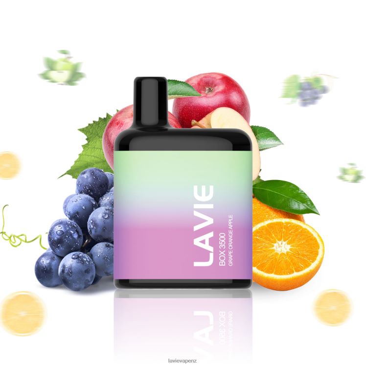 LAVIE BOX 3500 Puffs Grape Orange Apple - D884D6212 Lavie Vape Review