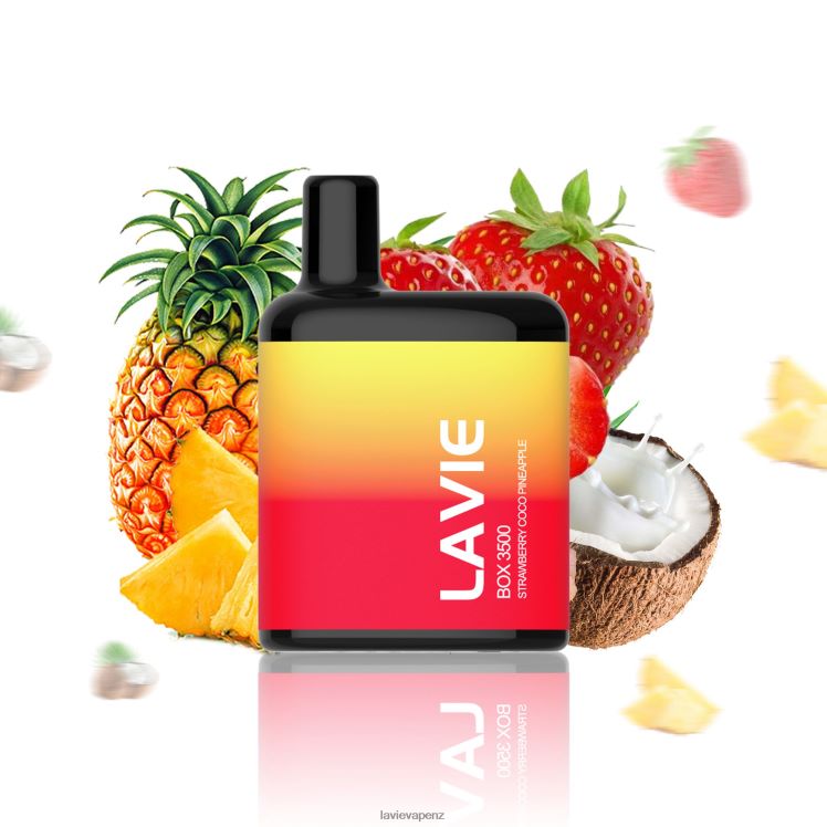 LAVIE BOX 3500 Puffs Strawberry Coco Pineapple - D884D6207 Lavie Puffs