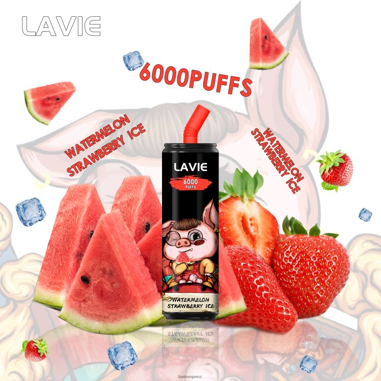 LAVIE Coke BAR 6000 Puffs Watermelon Strawberry Ice - D884D6267 Lavie Vape Wellington