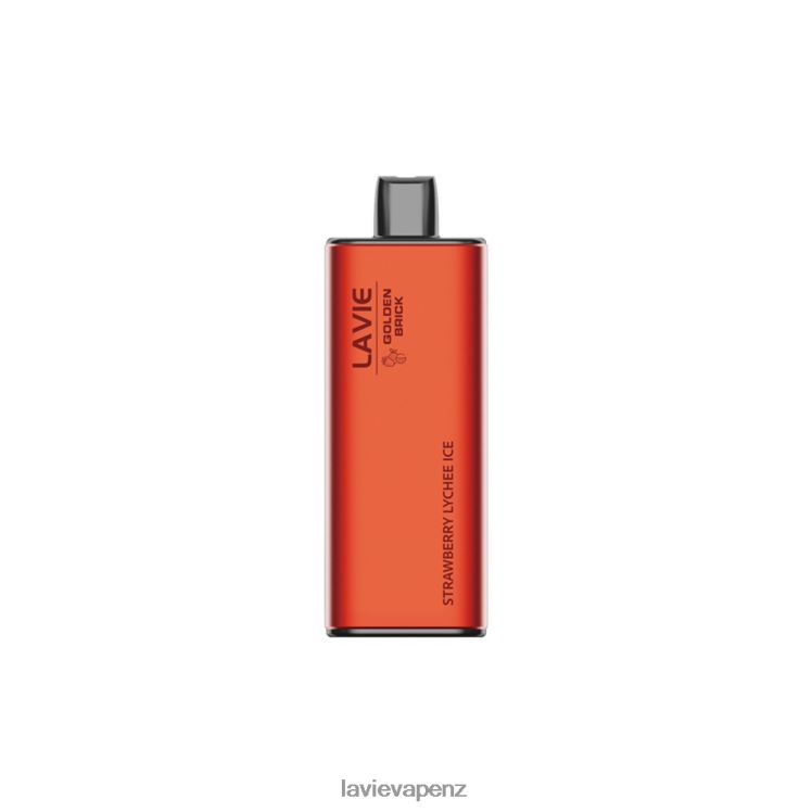 LAVIE GOLDEN BRICK 10000 Puffs Strawberry Lychee Ice - D884D667 Lavie Vape Wellington
