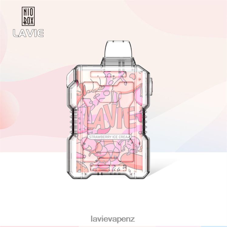 LAVIE NIO BOX 9000 Puffs Strawberry Ice Cream - D884D6196 Lavie Vape Review